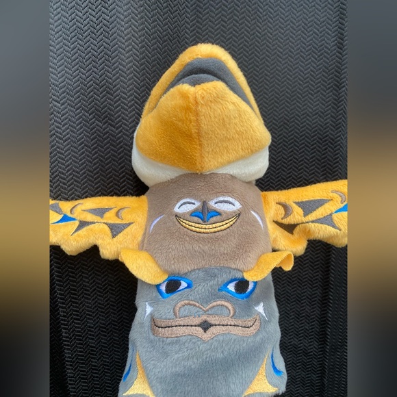 337-You Are Katawashishiw❤️ Sky The Eagle Bear & Mack The Octopus Totem Puppets - Picture 5 of 16